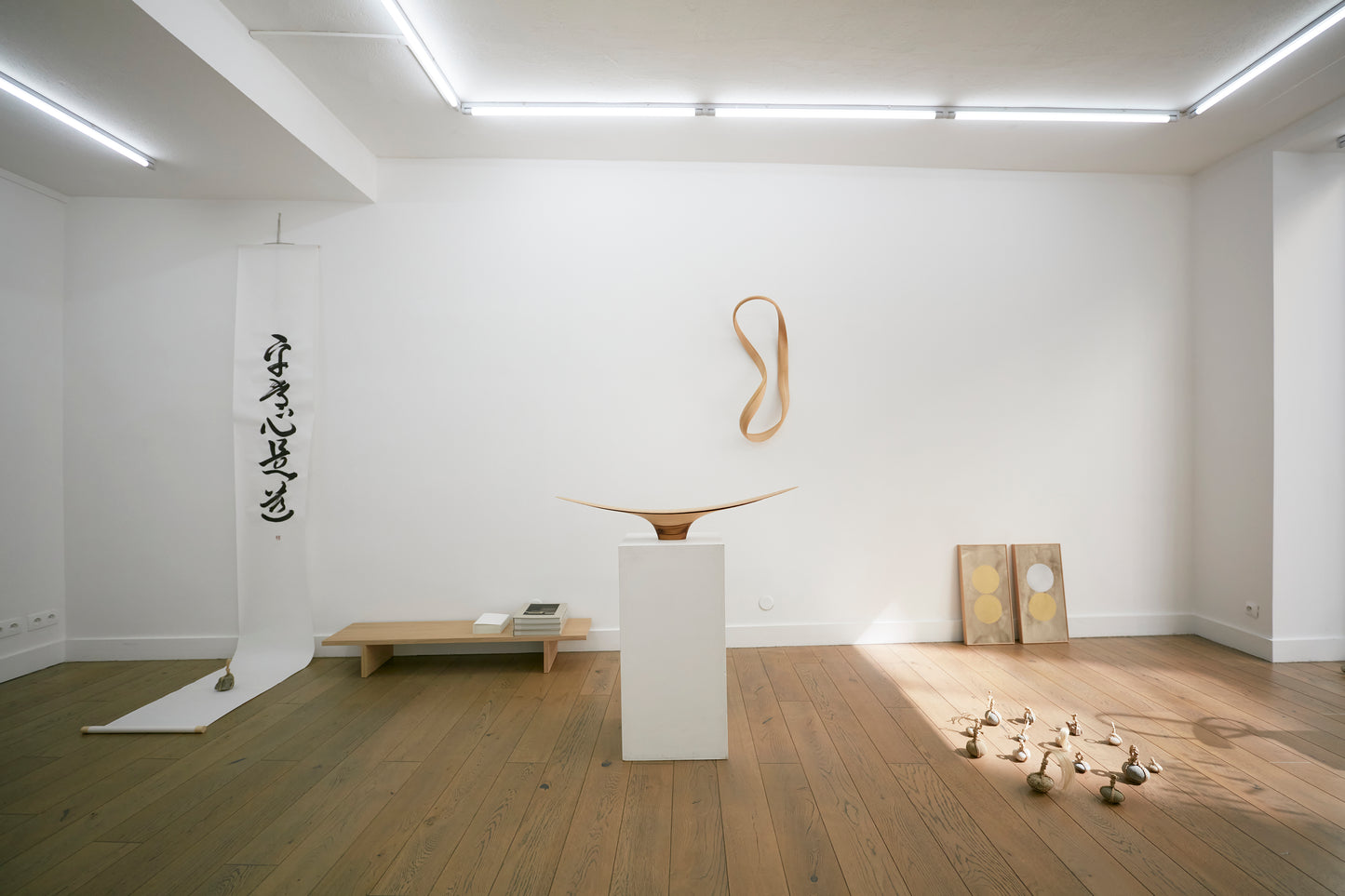 Installation view of Tedō exhibition, Paris