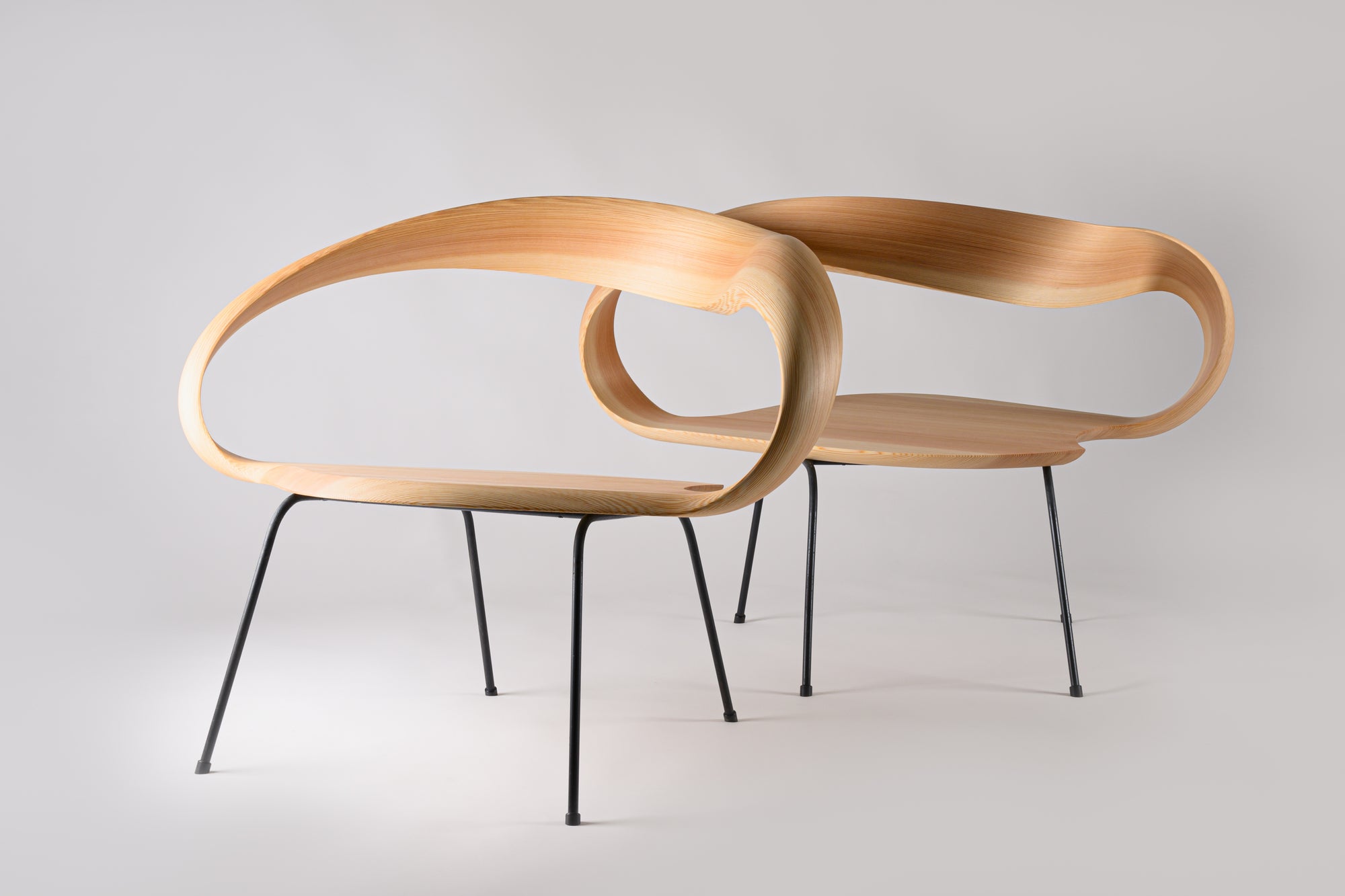 Yoshino 1seater chairs by Kenta Hirai
